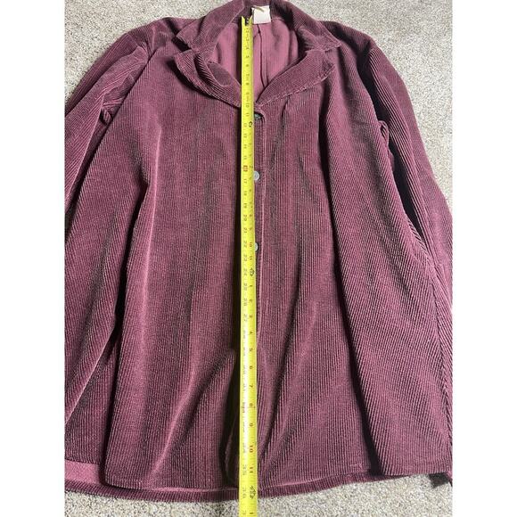 Vintage Tom Tom California Cotton Purple Chore Duster Coat Lagenlook Medium - Picture 5 of 8